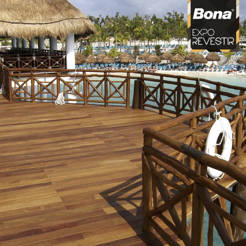 BonaBrasil's tweet photo. Aplicado em decks em Cancún, #BonaDeckingOil trata e protege seu deck da ação do tempo e clima. Visite o Stand 43 na #ExpoRevestir https://t.co/lSGknKVH3h