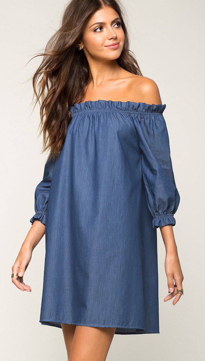 ShopBfly's tweet photo. We’re ready for Spring! We can’t wait to rock #denim like this off the shoulder dress! #Newlove
#denimdress
#offtheshoulderdress
#ShopBFly https://t.co/DJHW3z9ge5