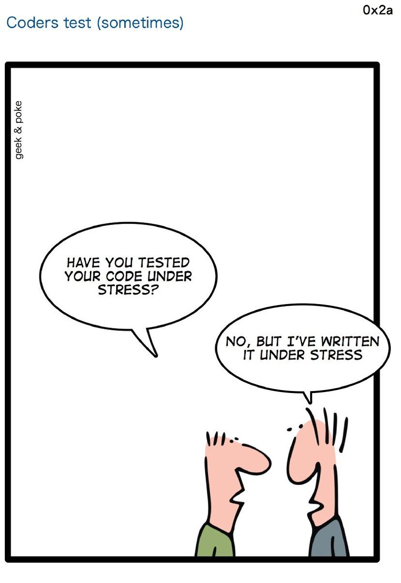 Have you tested your code under stress? 😂