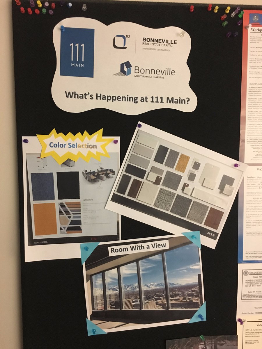 Q10BREC's tweet photo. Stay tuned for build-out updates, option votes, &amp; pics of our #newoffice under const. at @111MainSLC where we're moving w @bmfcap in June https://t.co/DXJdj3hhcV