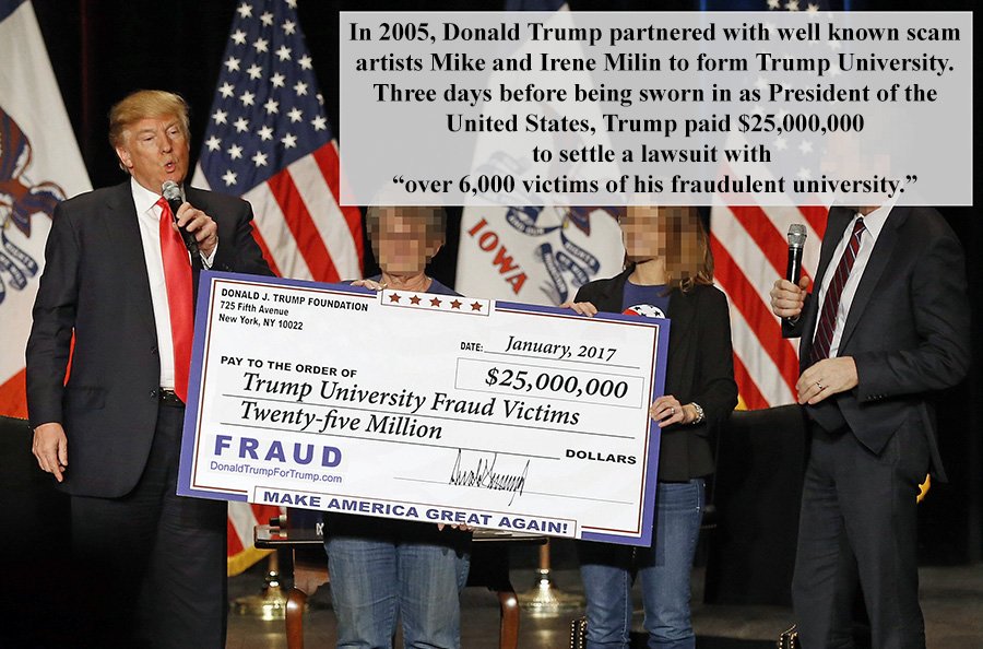 KW2Kenai's tweet photo. @realDonaldTrump
Sorry, #fraud was that you said?
#GoddamnLiar
#RacistPOS
#PussyGrabber
#ChemtrailSniffingLunatic
#IncompetentBlowhard https://t.co/l63gAkYjl3