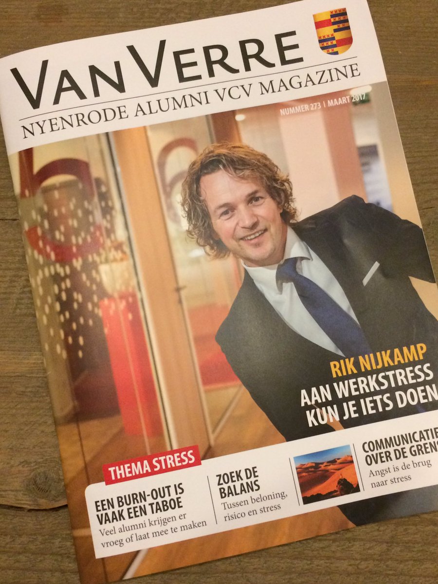 RikNijkamp's tweet photo. Publicatie 'aan werkstress kun je iets doen' in het @NyenrodeBU #VCV #VanVerre #watbeweegtjou https://t.co/MoW1UNOCq9