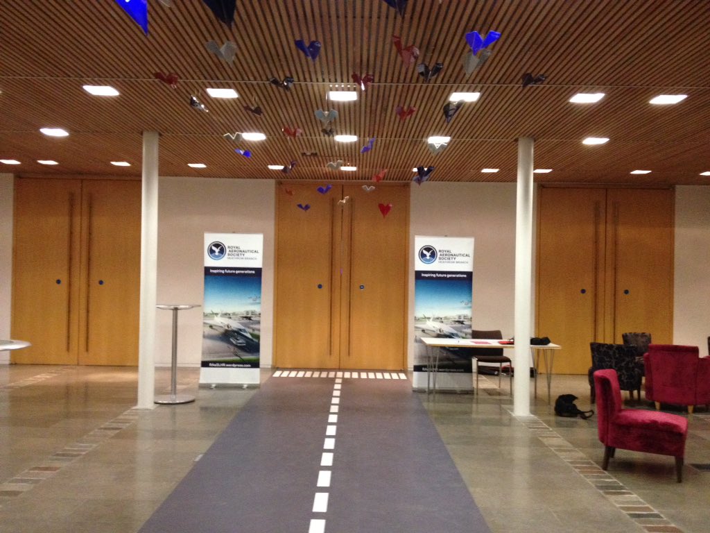 RAeSLHR's tweet photo. Our guest speakers from @ThalesGroup #Avionics is delivering the 54th Sir Richard Fairey #NamedLecture - #Airport #MovingMap #Technology https://t.co/E03GGm6F4W
