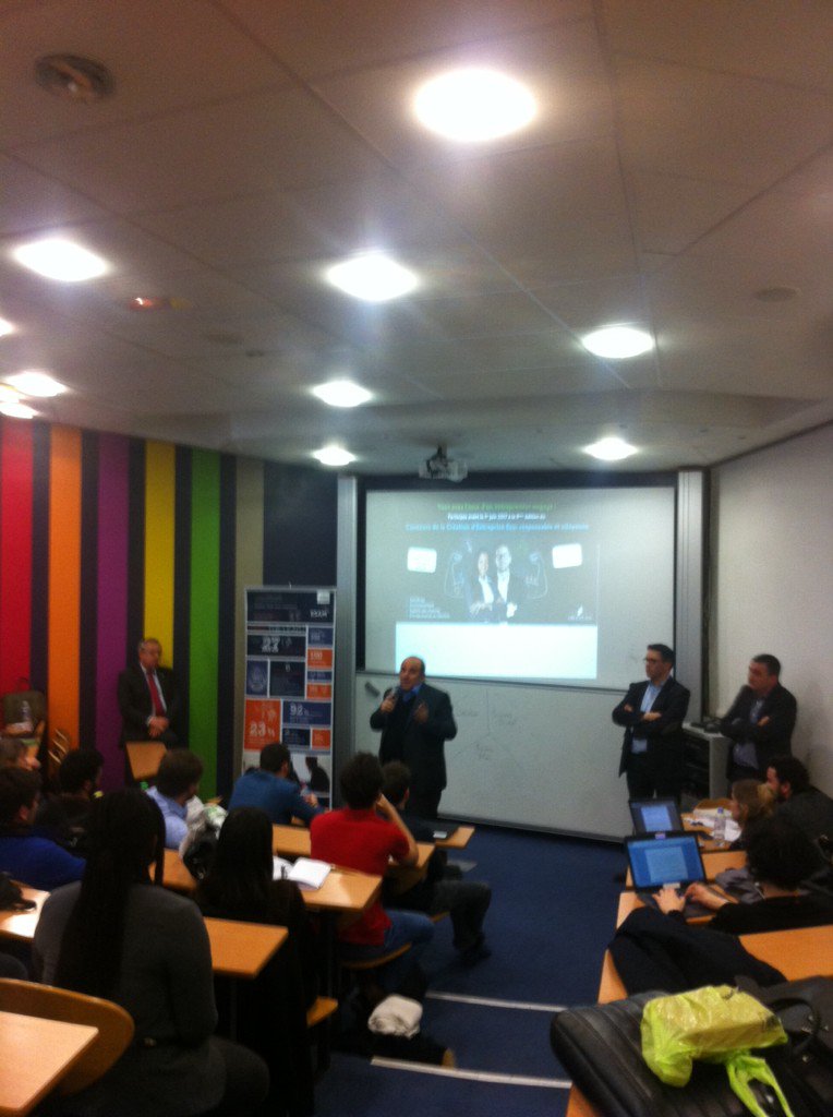 Eric Ouaknine présente le concours de création d'entreprise éco-responsable et citoyenne #2C2E @CFA_IGS @ESAM_Paris