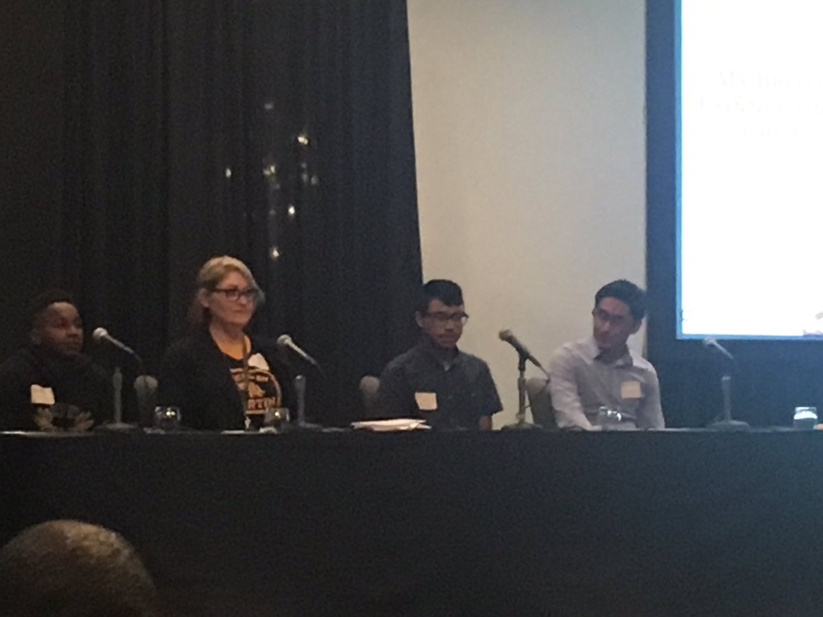 david_kauffman's tweet photo. Principal Ty Davidson of @TravisRebels takes the #MBKAustin #SXSWEdu stage to facilitate the mentor/mentee panel. https://t.co/rNHdlTKRoM
