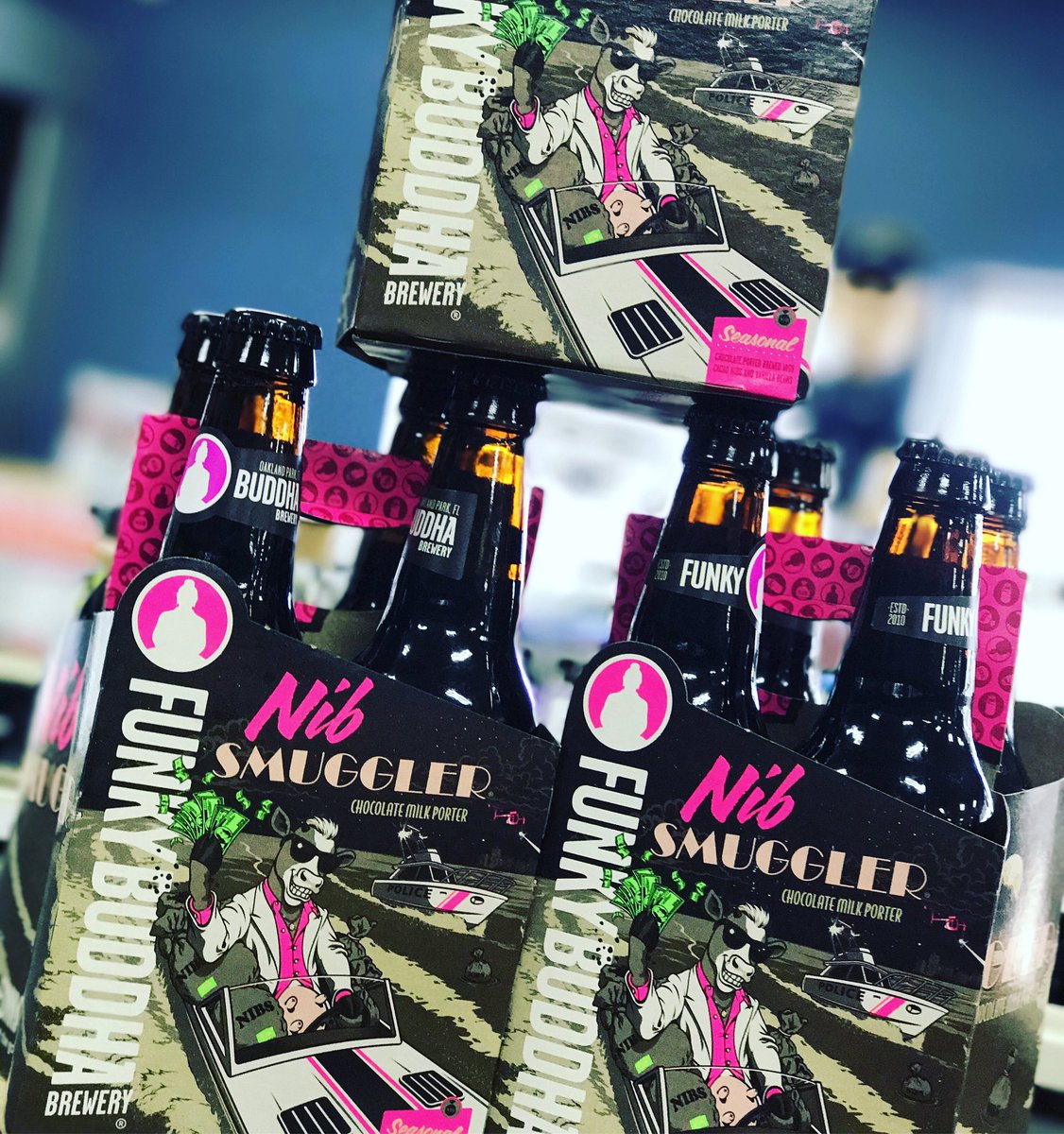 Back in @funkybuddhabrew Nib Smuggles #chocolatemilkporter #framinghamliquors #framingham #craftbeer #drinklocal #drinkcraft #framinghambeer