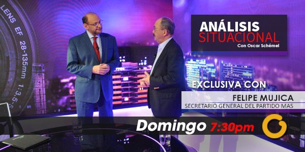 ¡Sin desperdicio! Este domingo en <a href="/ASituacional/">Análisis Situacional</a> Oscar Schémel entrevista a <a href="/felipemujicah/">felipemujicahdez</a> Secretario General del MAS por <a href="/globovision/">Globovisión</a>