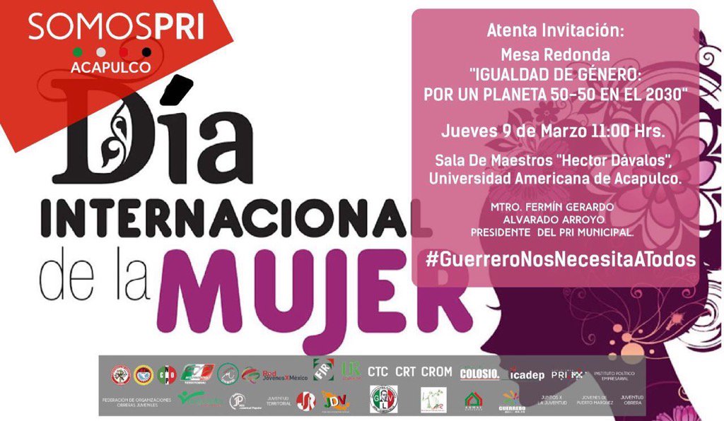 PRIMX_Aca's tweet photo. Atenta invitación de @_FerminAlvarado y el  @_PRIAcapulco https://t.co/ayb4xA278e