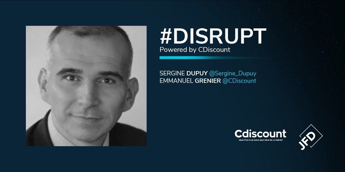 joinjfd's tweet photo. @Sergine_Dupuy &amp; Emmanuel Grenier PDG @Cdiscount  sont en direct de la scène de #GETINSIRED #DISRUPT #JFD17 #ForABetterWorld https://t.co/E32Zswrqw8