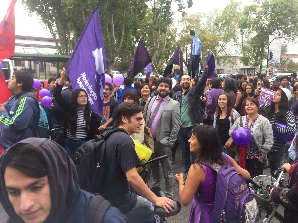 MARegMaule's tweet photo. TALCA: Ayer en la marcha convocada en Talca por "Vivas nos queremos" el Frente Amplio se hizo presente :) https://t.co/z3SiqIMWGe