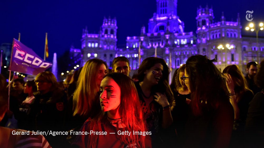 nytimes's tweet photo. International Women's Day around the world, in photos https://t.co/3UF13YWEdR https://t.co/cvVVtZMYjd