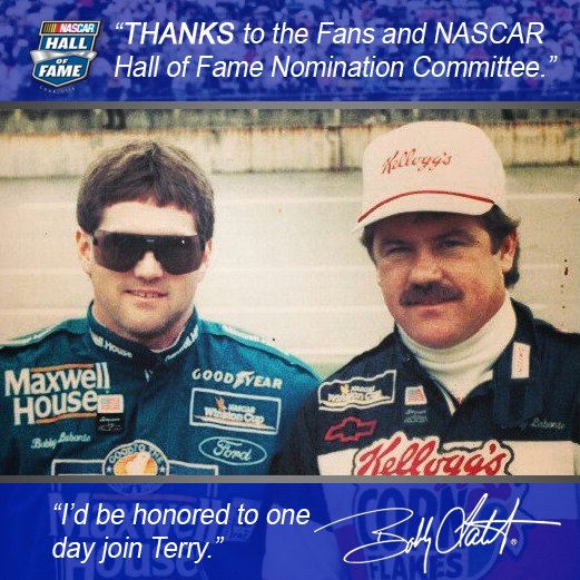 Bobby_Labonte's tweet image. A little #TBThursday with Terry. @NASCARHall #NASCAR