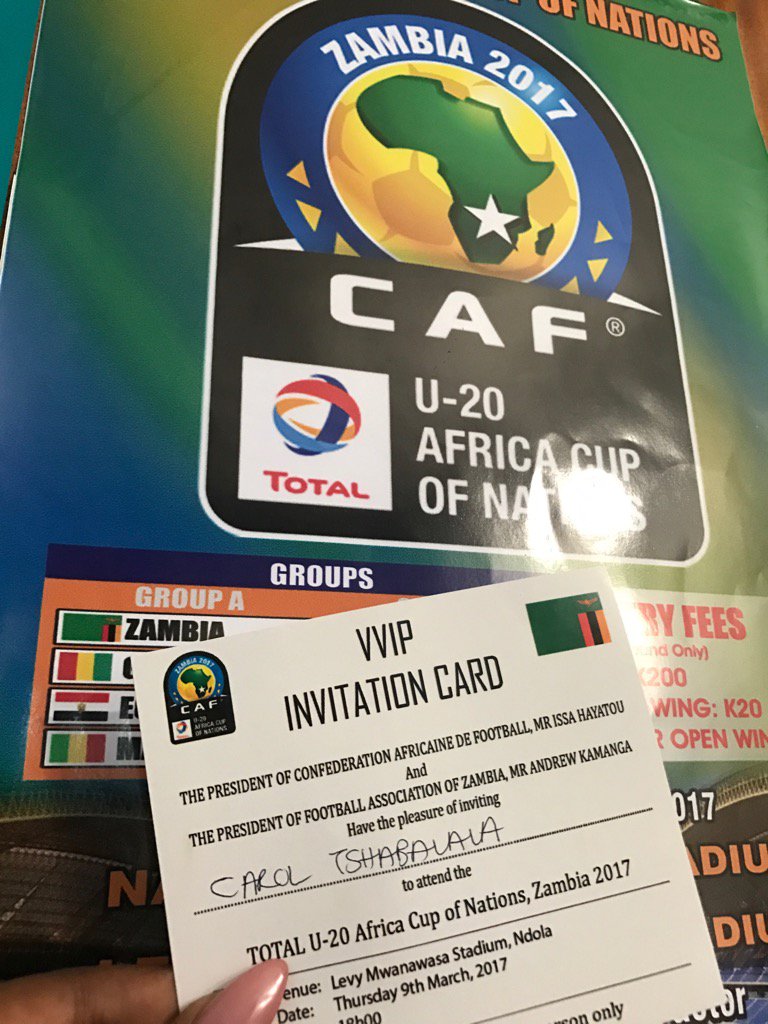 SimplyCarol8's tweet photo. Let's go!! #CafU20Afcon #CarolInZambia ⚽️💫 https://t.co/OJomHG0O95