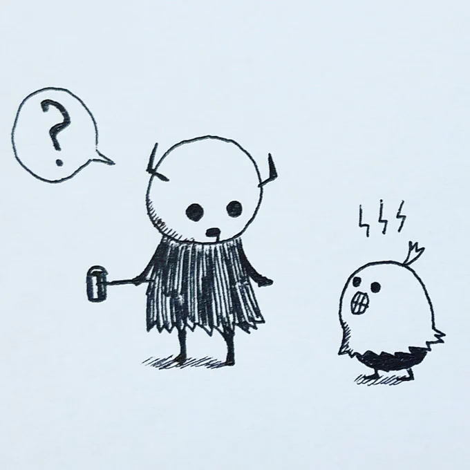 こんな後輩いたなぁ… #絵 #イラスト #絵描きさんと繋がりたい  #ボールペンイラスト 