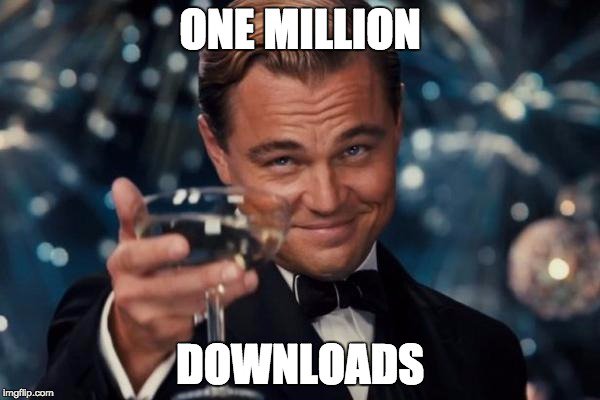 What a milestone! One million downloads for our android Vr Player Free app! Thanks to all of you who made it happen! vrplayer.com