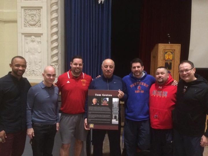 #NSS recognizes Coach Tom Gretes for his outstanding contribution to our football program. <a href="/PrincipalNSS/">Adam Marshall</a>