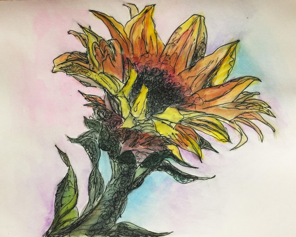 1Flower1World's tweet photo. Mika Lee
2nd Place 
Age 17 +
USA
#1Flower1World #kikisgarden #sunflowerartcompetition
 https://t.co/dE74HcAALq https://t.co/BGgjX1Ysuz