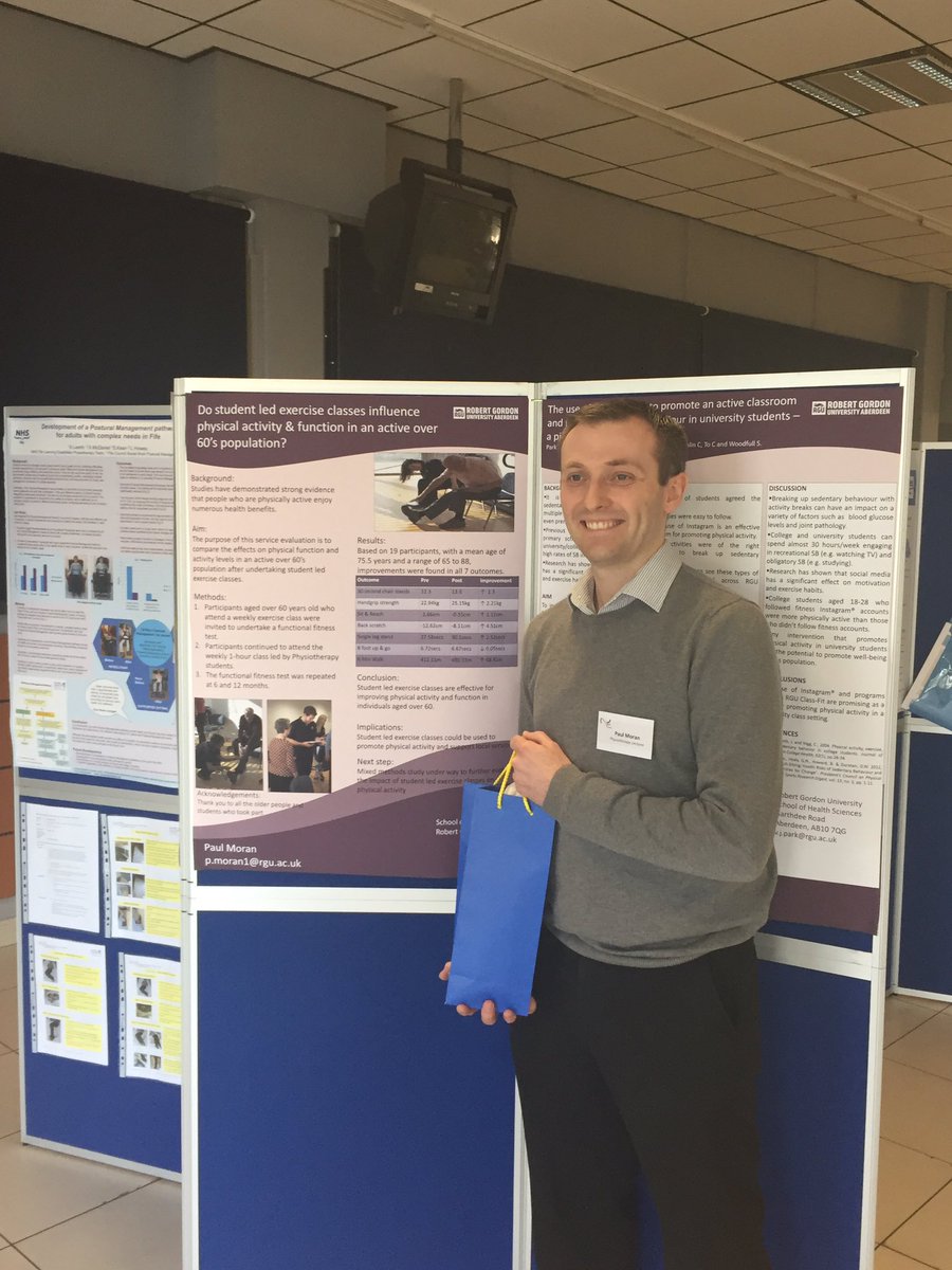 Physio_RGU's tweet photo. Paul Moran.. winner of best poster #cspscot17 @CSPScot @RobertGordonUni https://t.co/fSVRQUEeoG