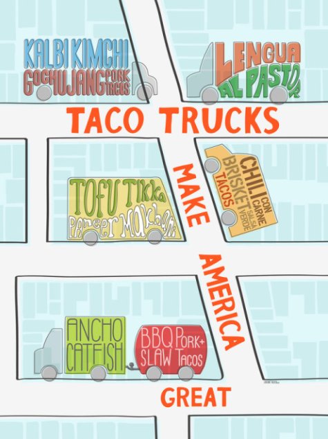 thedreamcorps's tweet photo. Taco Trucks Make America Great by Catherine Nguyen https://t.co/zyEHxDIFG6
#WhatMakesAmericaGreat #LoveArmy https://t.co/2FVPxTBvGY
