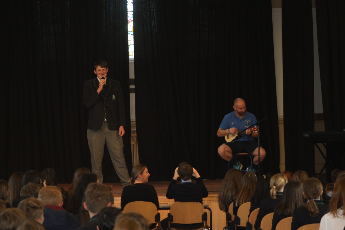 Redhill_School's tweet photo. £150 raised today! Thanks to all pupils who took part today and to Mr Field for demonstrating his skill with the ukulele! #RGTalent https://t.co/UZPBkYyyK9