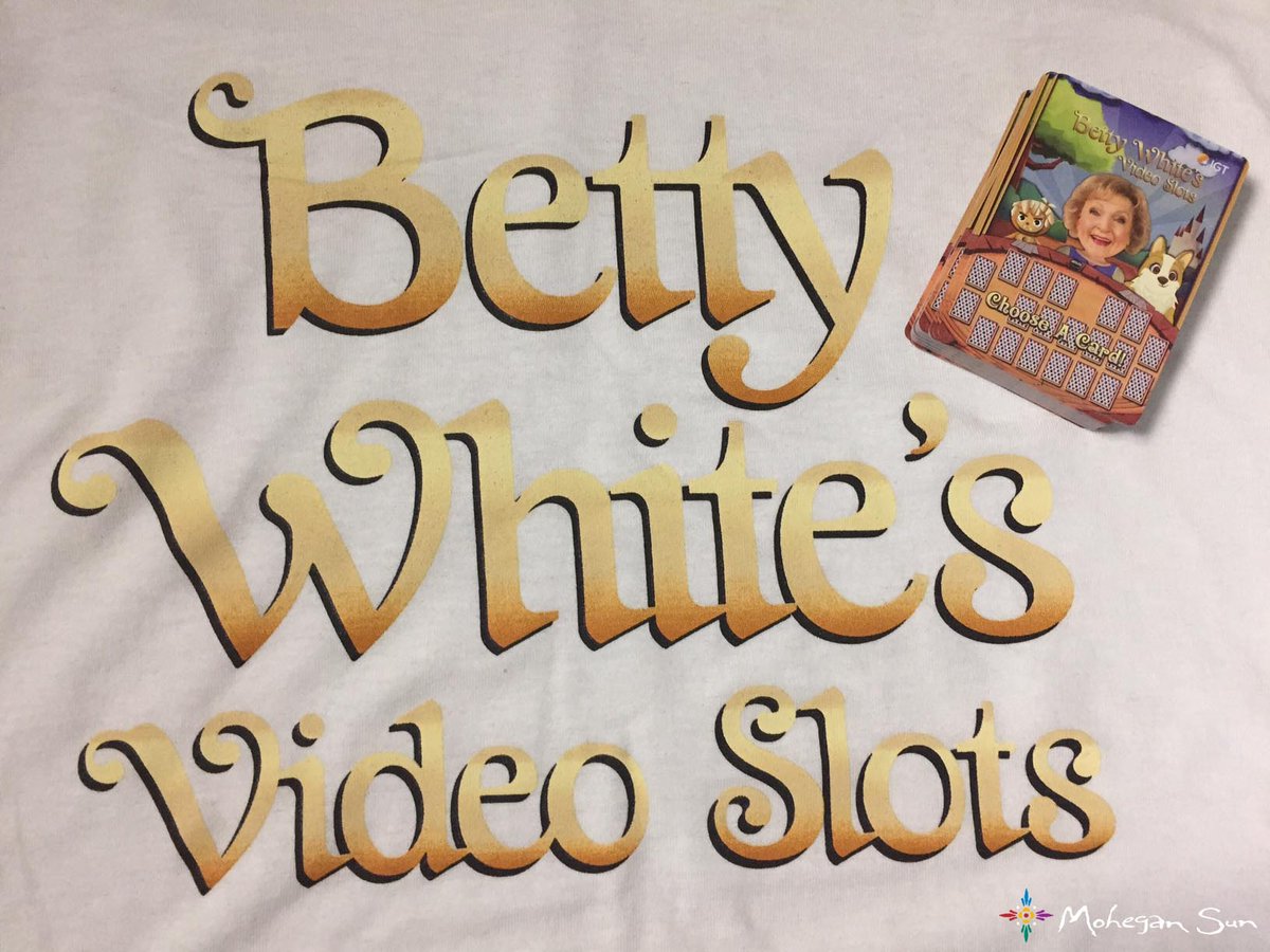 MoheganSun's tweet photo. Follow &amp; RT for chance to win Betty White slot machine playing cards &amp; shirt! 10 winners! #BettyWhiteMohegan https://t.co/VzYXX6mjS5 https://t.co/cO5VF2qLPH