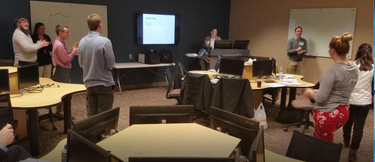 TheBranchWI's tweet photo. LAST NIGHT: The students in our spring cohort found out which project they will work on for the next ten weeks. #TeamAROW #TeamRiverValley https://t.co/qwuwmiDTpV
