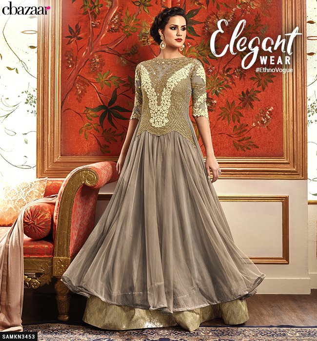 CbazaarFashion's tweet photo. Give in to #ethnicelegance with this #mauve #anarkali suit with #sequinwork and #embroidered #floralpatterns #shop @ https://t.co/Dj7TMzKsMp https://t.co/uQLB4YLYEs