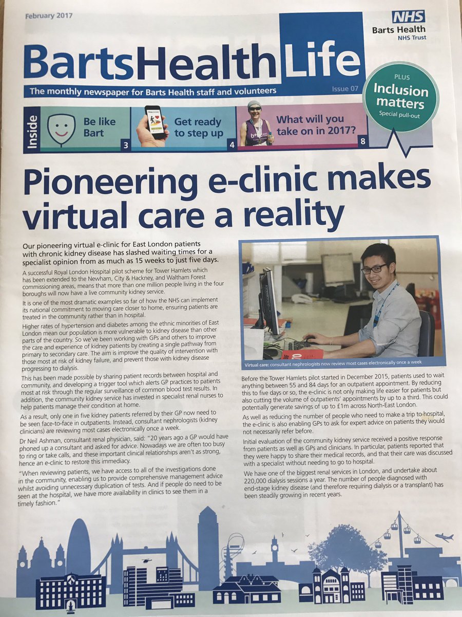 Our CNS in the <a href="/NHSBartsHealth/">Barts Health</a> news this month 👀👩🏻‍⚕️