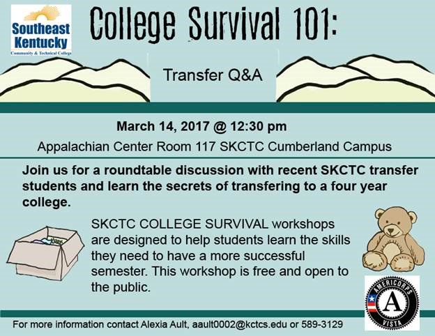 KctcsSoutheast's tweet photo. Hey transfer students! Check out this upcoming event. #TransferWorkshop #SoutheastLife https://t.co/Qg45rBbPQo
