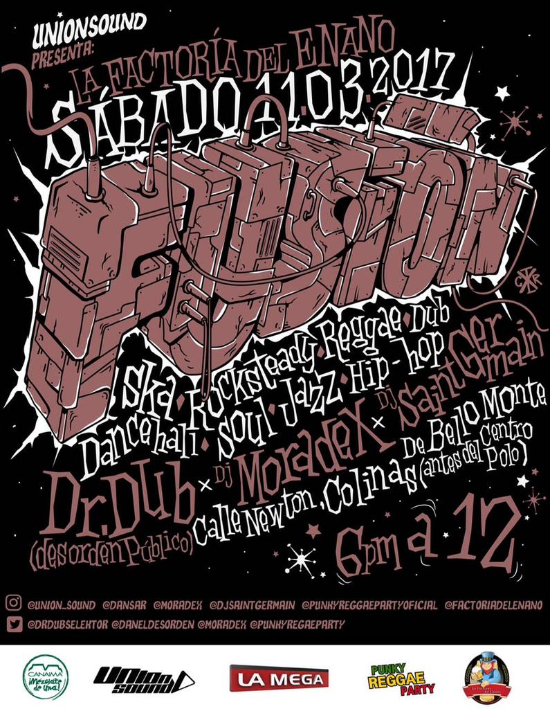 #PunkyReggaePartyVzla y #UnionSound presentan a <a href="/DrDUBselektor/">DoctorDUB</a> este #sábado #11Marzo en #LaFactoríadelEnano . #Predespacho de 6pm a 12m.