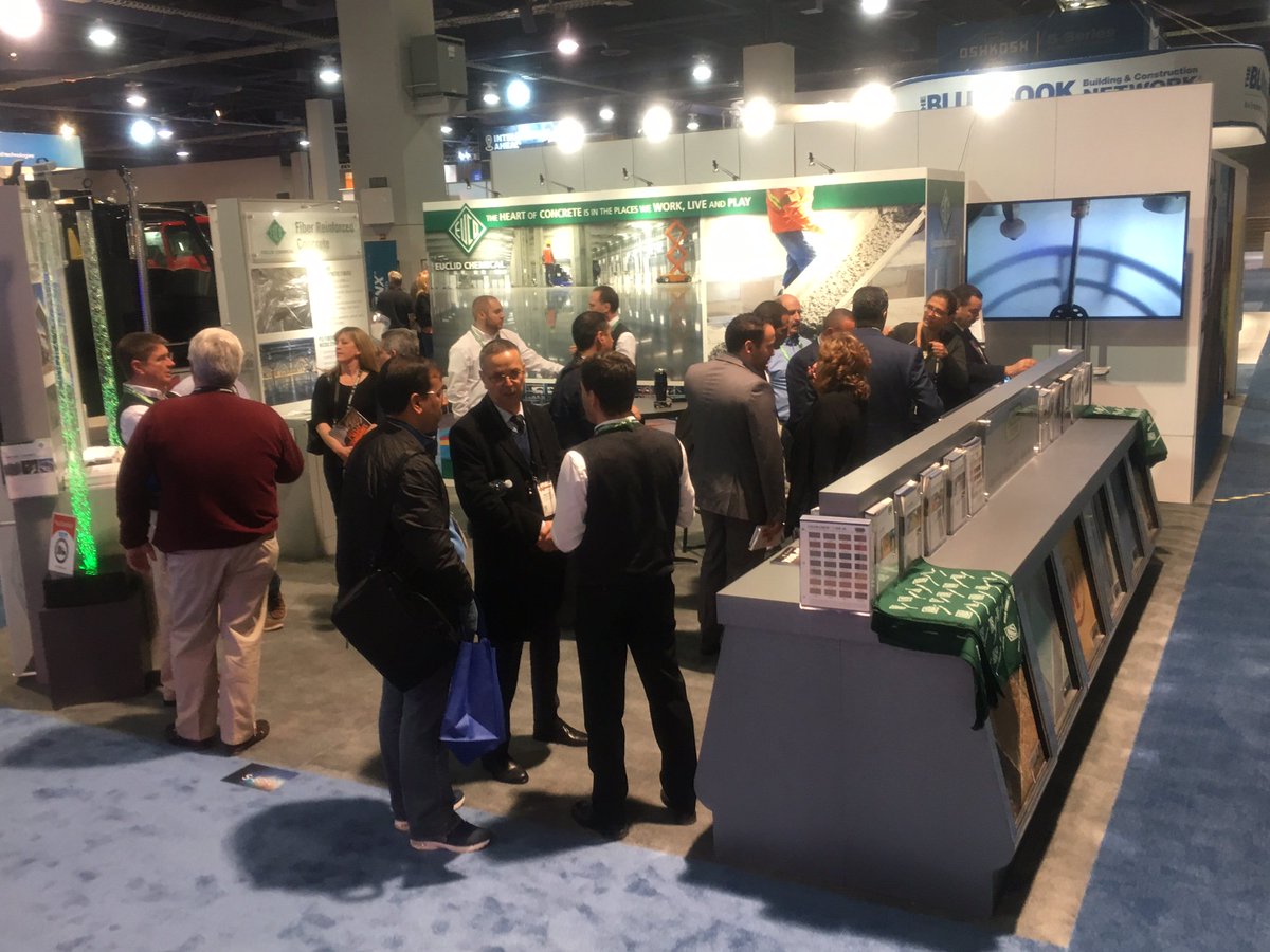 EuclidChemical's tweet photo. Great #concrete conversations happening at Euclid Chemical booth S60907 #conexpoconagg. See what's new in #readymix, #integralcolor & #FRC. https://t.co/1y2ycBrAlu