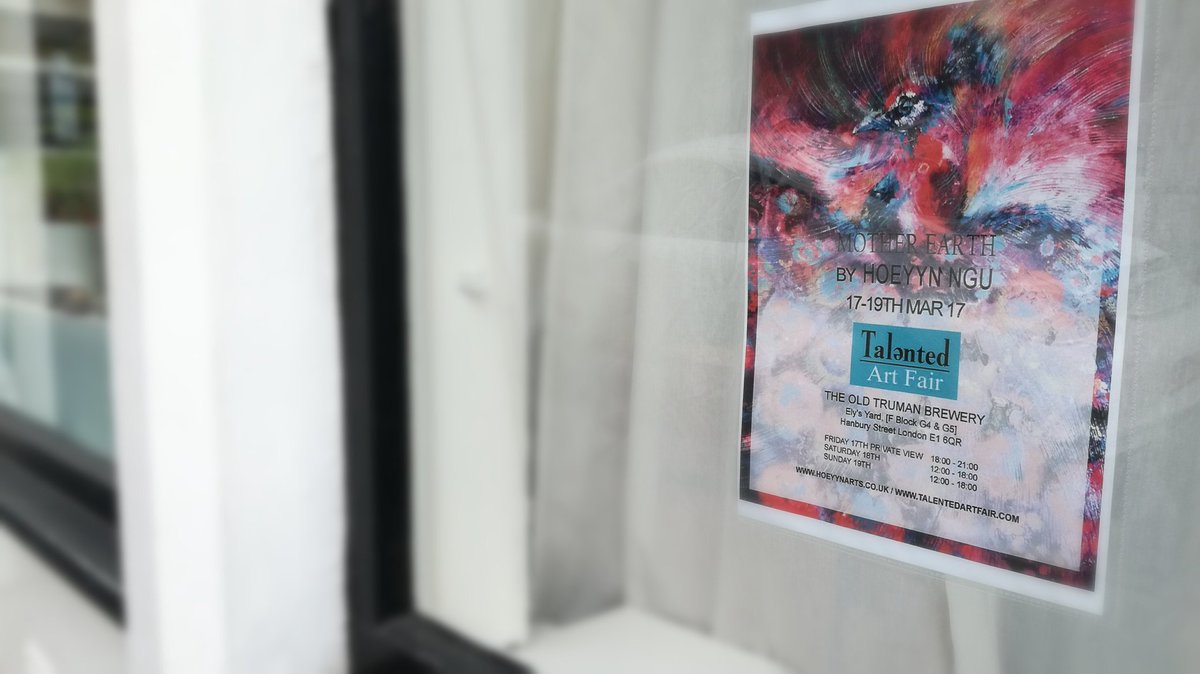 HoeyynArts's tweet photo. #talentedaf2017 poster up on my #studio window space in #edinburgh [8 Days to go!] See you there🙆 @TalentedArtFair https://t.co/MVGdhrcOuA