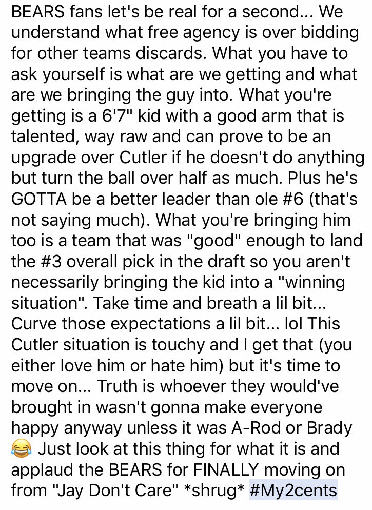 NiceTheGr34t's tweet photo. In wake of the #BEARS signing Mike Glennon... Take a look 🐻⬇️ https://t.co/nAPdb6nn0N