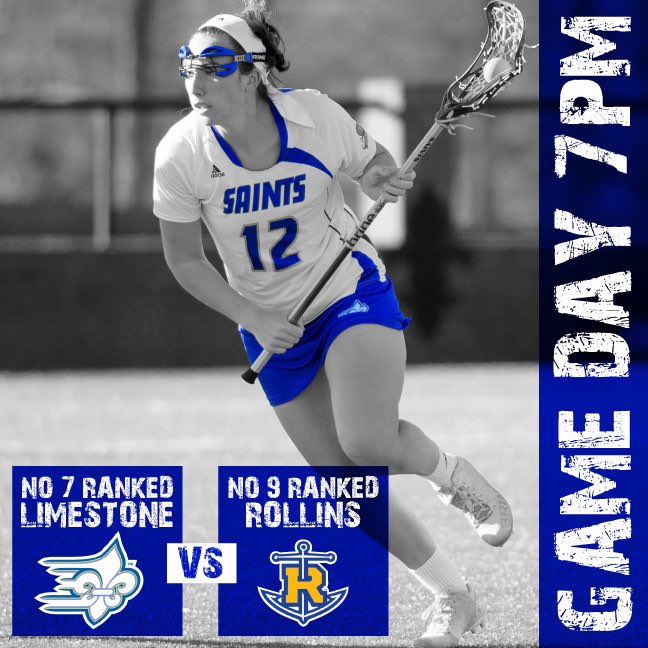 Limestonewlax's tweet photo. GAME DAY!! No.7 Limestone Saints set to take on No.9 Rollins Tars in Winter Park, FL at 7PM #GAMEDAY #PROTECTtheTEAM #ONErepBETTER https://t.co/oAGjxf6sfZ
