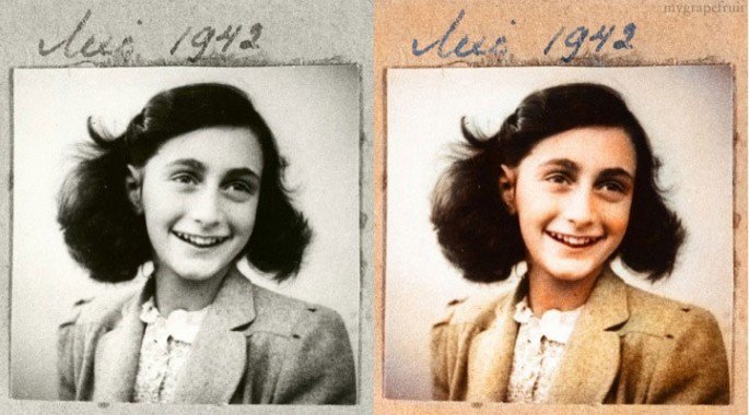RetroCafe_'s tweet photo. #ColourisedPhotos
#RetroCafe_
#AnneFrank https://t.co/BwDZCFKIL3