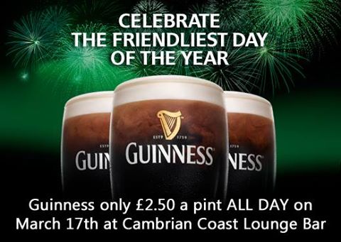 Join us this St. Patricks day for super savings all day!!
We are open EVERY DAY from 12pm - Late