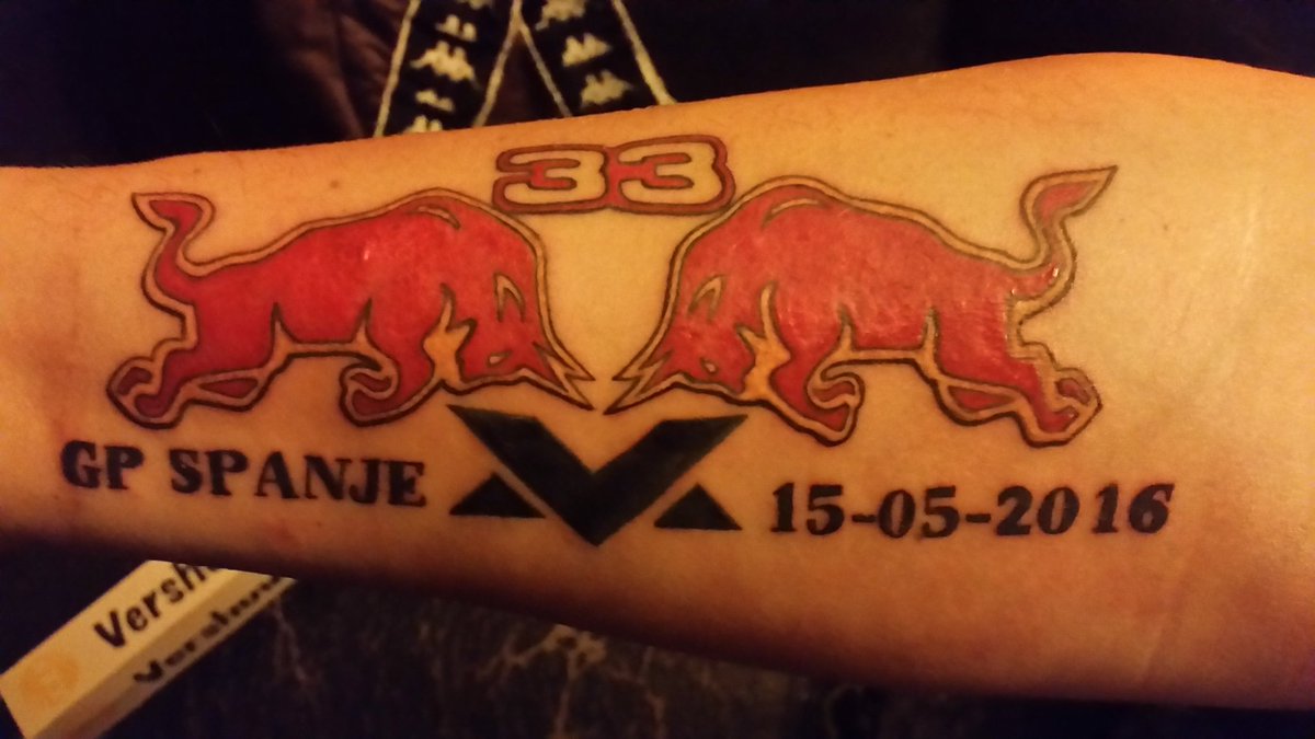 Dennis Redbull Str Guys This Is Also For You My Redbull Max Tattoo You Are A Part Of The Redbullfamily Hope You Like It T Co Ezgy5lhnqd