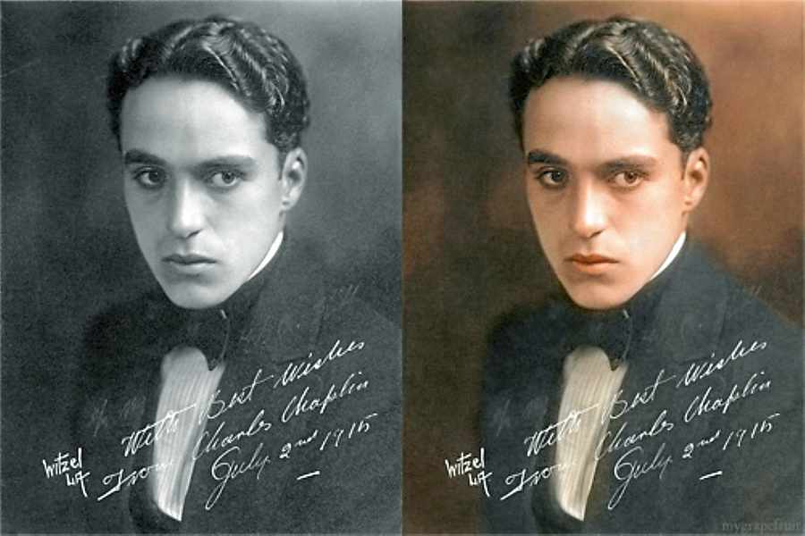RetroCafe_'s tweet photo. #ColourisedPhotos
#RetroCafe_
#Chaplin https://t.co/h4915TqLoO