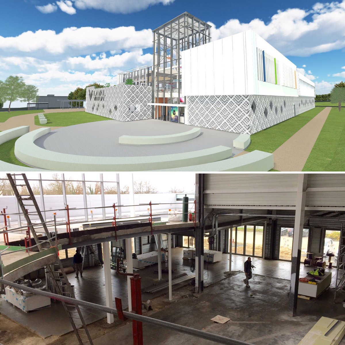 LavalAgglo's tweet photo. A la rentrée, sera inauguré, le nouveau Laval Virtual Center. Le hub lavallois de la RV/RA Visite virtuel par @INOD_Innovation #FrenchTech https://t.co/hhEZiF52Sa