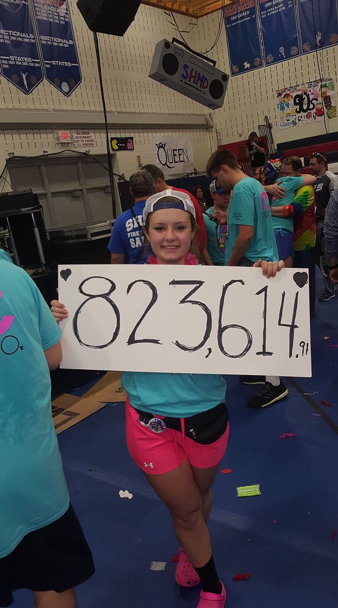 pizzarory1's tweet photo. @TheEllenShow I'm back again. Look at the smile on @trinityjhallen1 face with how much South Glens Falls raised at their marathon. #SHMD17 https://t.co/Qy38klYqew