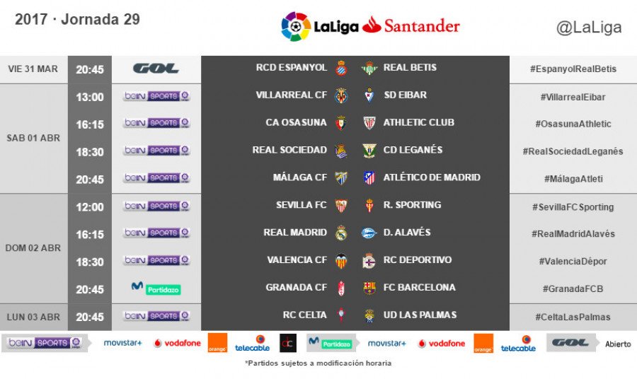 HORARIOS Y TELEVISIONES - LALIGA - TEMP.2016-17 - Página 2 C6fVLIIWcAEr-Wi