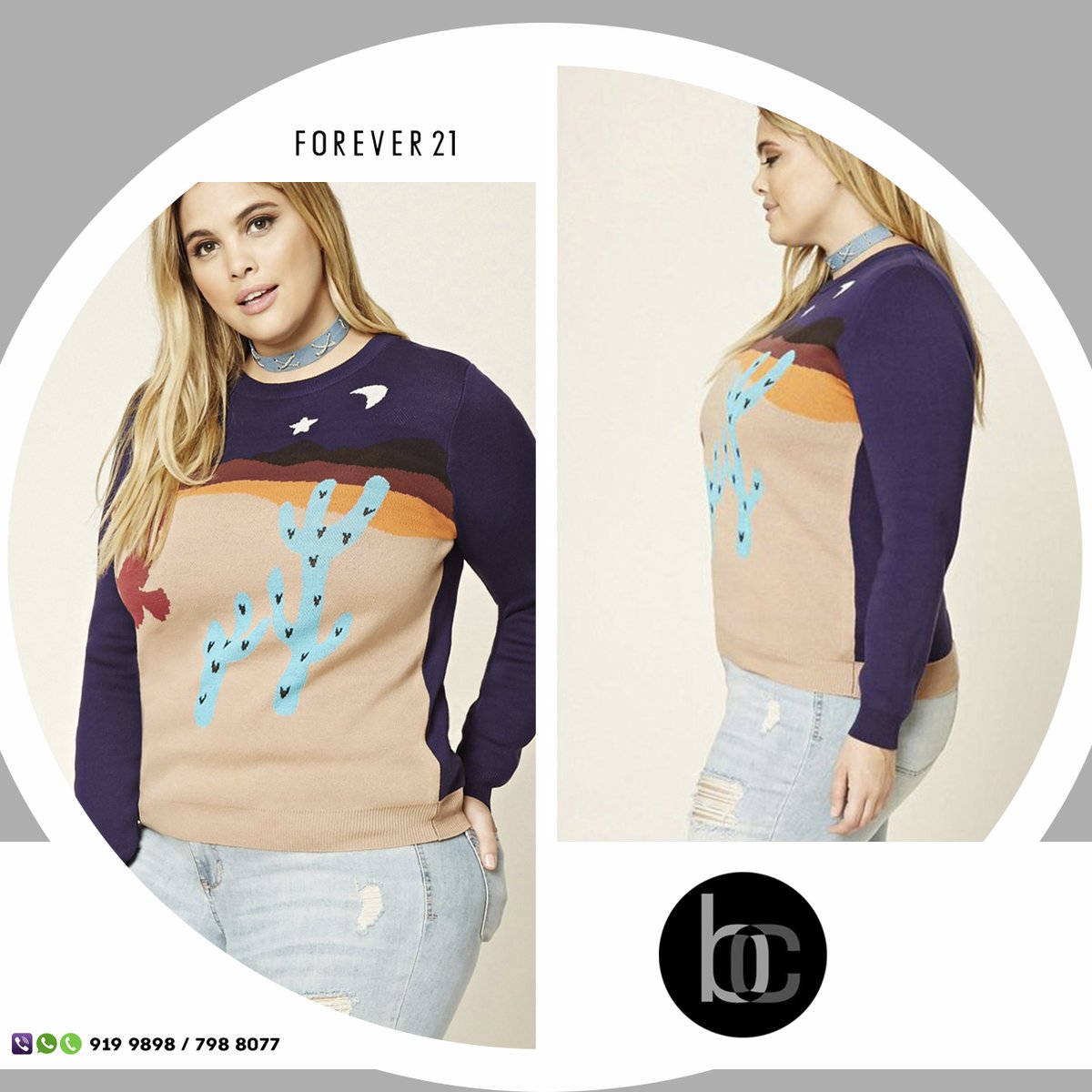 blackcatmladive's tweet photo. NEW ARRIVALS #NowAvailable #Genuine #F21Plus
Plus Size Desert Sweater
ITEM CODE: 22352
PRICE: MVR 429/-
1X
BLACK/BROWN
📞9199898 / 7988077 https://t.co/uUnQGTYMQL