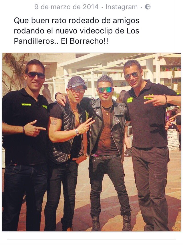 Que buenos recuerdos nos está dando Facebook!!! Hace 3 años grabando el videoclip del Borracho 😀 youtube.com/user/LesteryRo…