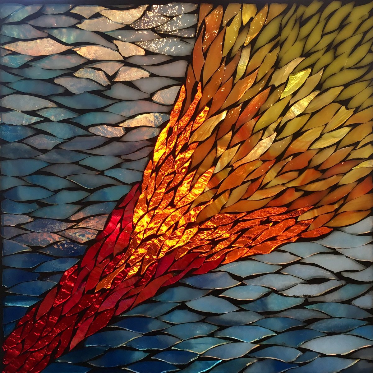 MPGlass78704's tweet photo. New mosaic for Deep Ellum Arts Festival 4/7,8,9!  Glass on glass mosaic.  #mosaics #artshow #locallyaustin #gifts https://t.co/Um0Gs4mLgz