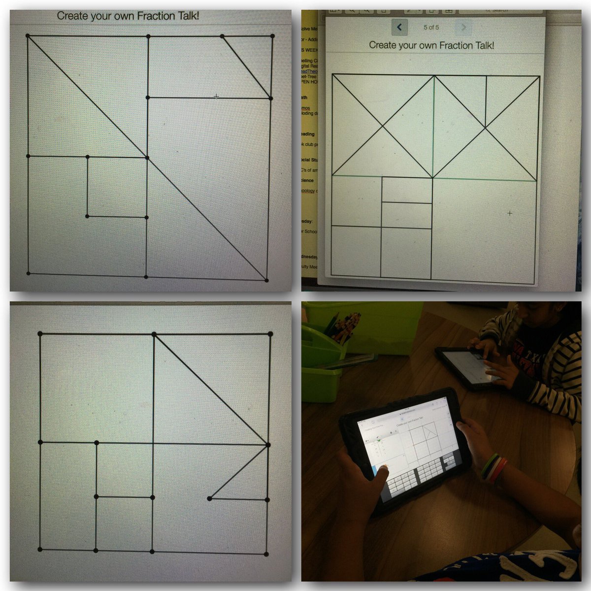 MayV1's tweet image. Learners create own #fractiontalks @Desmos @NetZeroLee #75019math