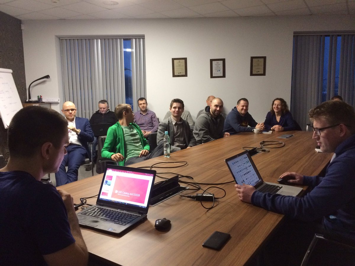 AgCieplak's tweet image. 40th meeting of #PLSSUG Lublin! Today we're talking about Integration Services. #sqlfamily #sqlserver