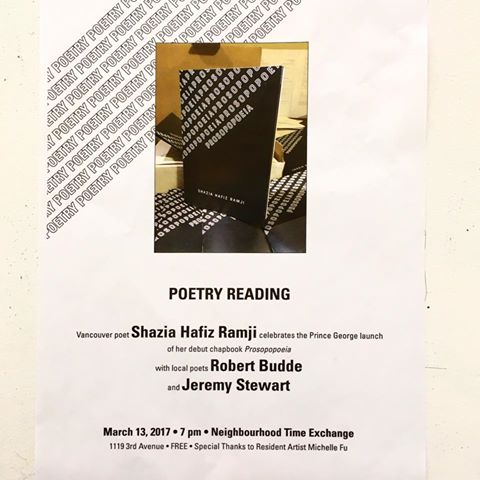 Monday, a night of poetry with Vancouver poet Sharzia Hafiz Ramji and locals Robert Budde &amp; Jeremy Stewart.
7pm. Free Admission <a href="/_LivingLabs/">LivingLabs</a>