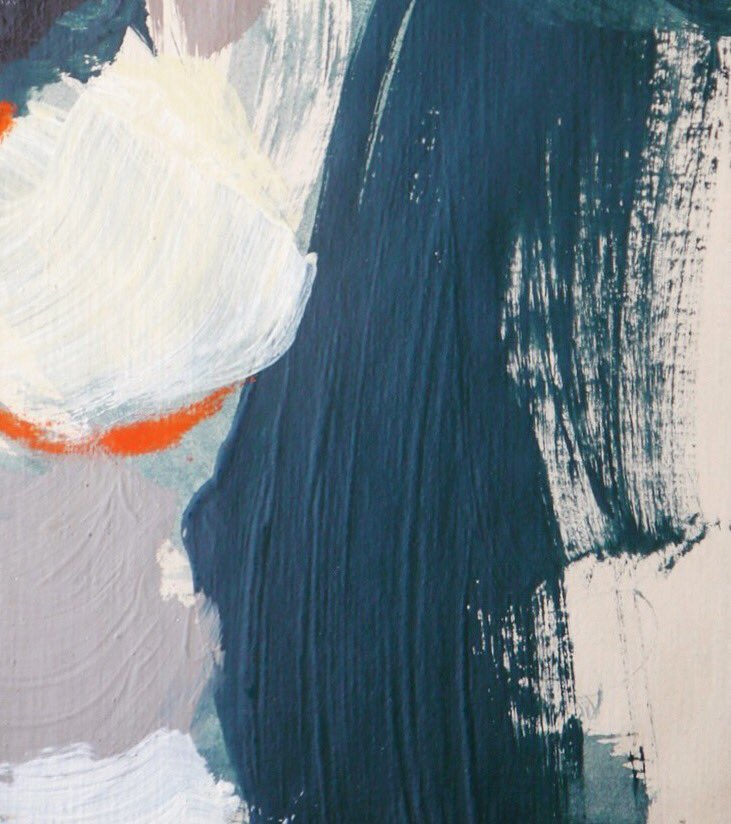 A touch of blue! #painting #jilakamyab #art #abstract #iranianpainter