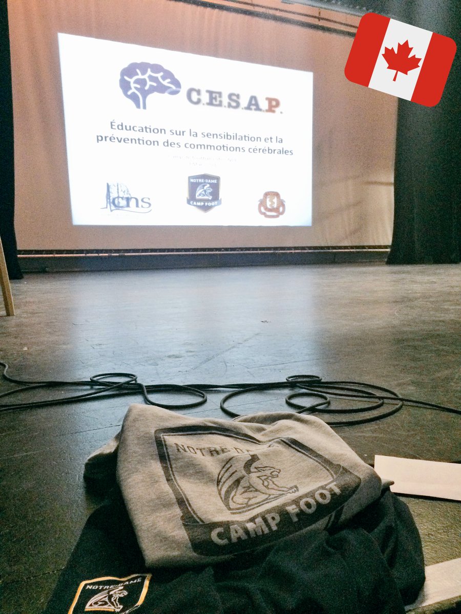 CESAP100's tweet photo. Behind the scenes for another successful CESAP clinic @ the Elite Football Camp with CNDF Football and @CFL guest coaches. #concussionaware https://t.co/bdBSP6H4DU