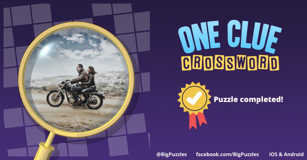 I completed a puzzle in One Clue Crossword. Play now for free!
onecluecrossword.com #OneClueCrossword